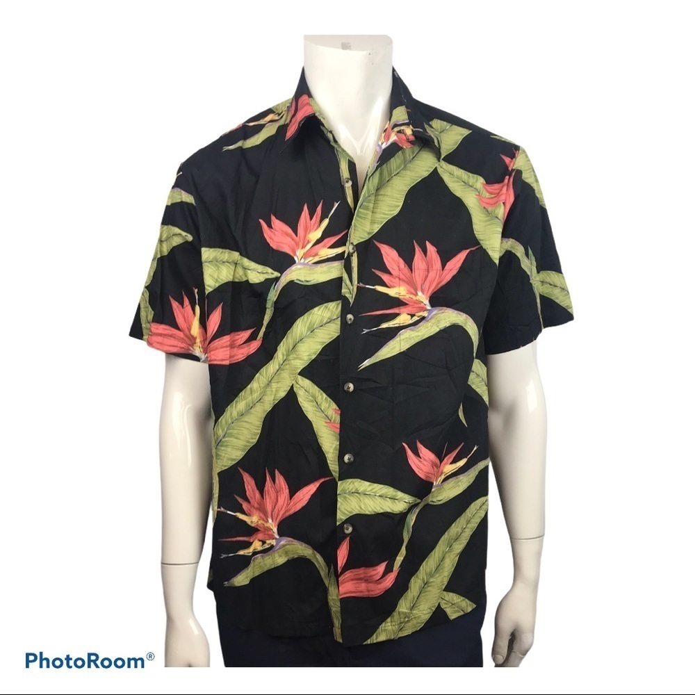 Tori Richard Hawaiian Floral Casual Button Shirt